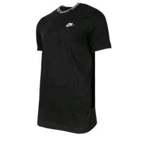 Nike JDI Mens SS Knit Top Shirt Embroidered Logo Black CW3211-010 NEW